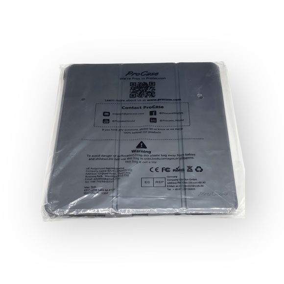 new ProCase  Smart Case Cover  Slim Stand iPad Pro 12.9  Gen 3 4 5 6  Black - Picture 10 of 16